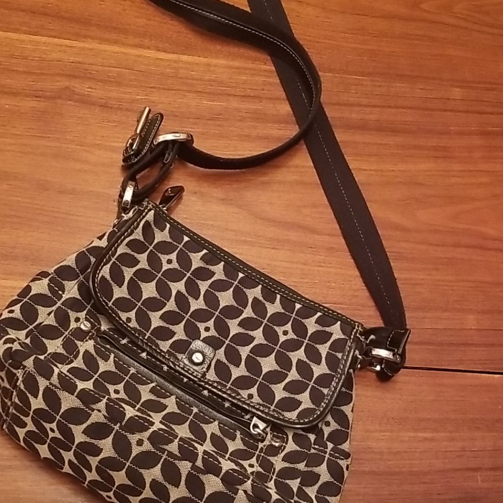 Fossil Fabric And With Leather Trim - image 1